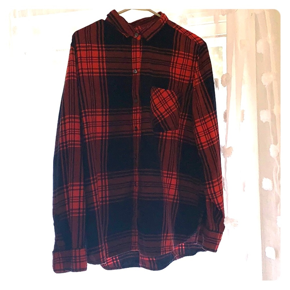 Plaid old Navy button down shirt